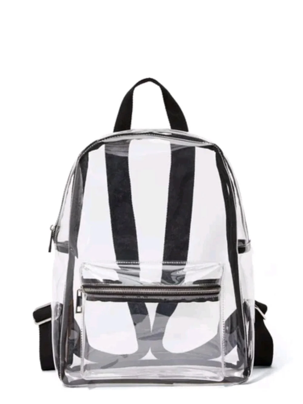 Clear Black-Trim Backpack - Transparent Men’s Bag